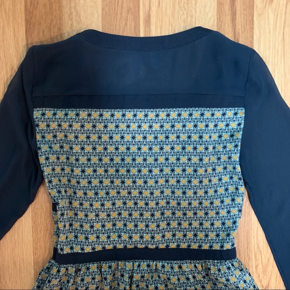 BCBGeneration Tiered Printed Faux Wrap Dress - Picture 5 of 13